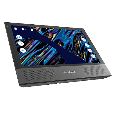 картинка Slinex Sonik-10  цвет черный. 10" AHD Домофон с сенсорным экраном, динамиками и сменными панелями от компании Intant